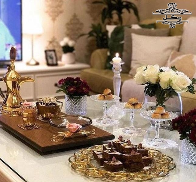 مدل چیدمان و دیزاین تزیین میز پذیرایی برای مهمانی و دورهمی