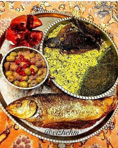 طرز تهیه سبزی پلو ماهی عید | تزیین دیزاین سبزی پلو ماهی