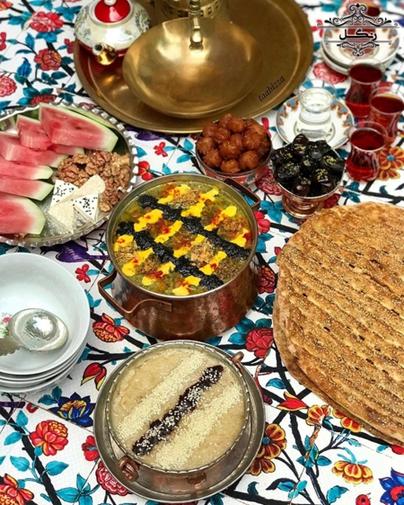 مدل تزیین سفره افطار ماه رمضان سفره افطاری جدید 98