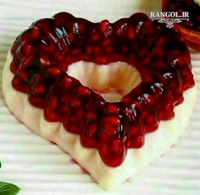 تزیین ژله شب یلدا انار هندوانه غذا شب چله