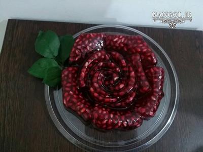 تزیین ژله شب یلدا انار هندوانه غذا شب چله