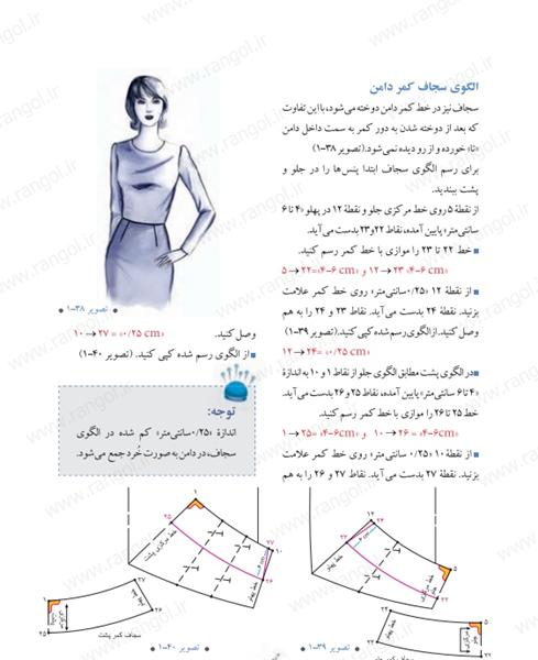 الگو اساس و پایه دامن به روش مولر خیاطی